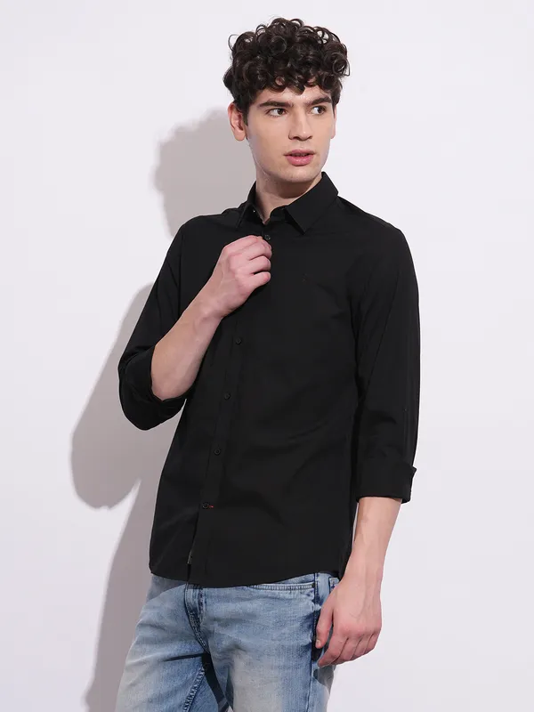 Being Human Clothing Mens-Top Shirts Black