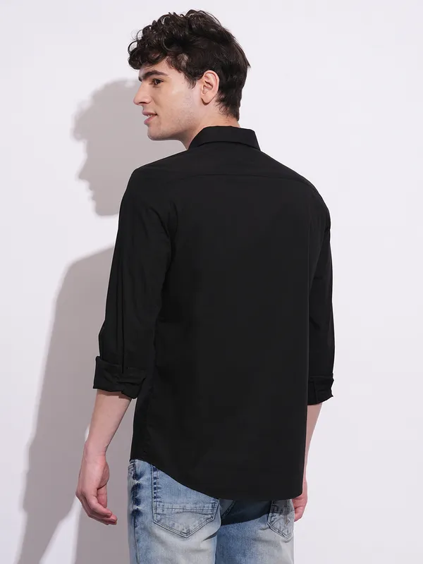 Being Human Clothing Mens-Top Shirts Black