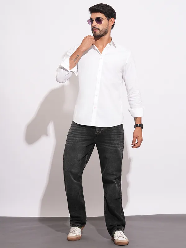 Being Human Clothing Mens-Top Shirts White