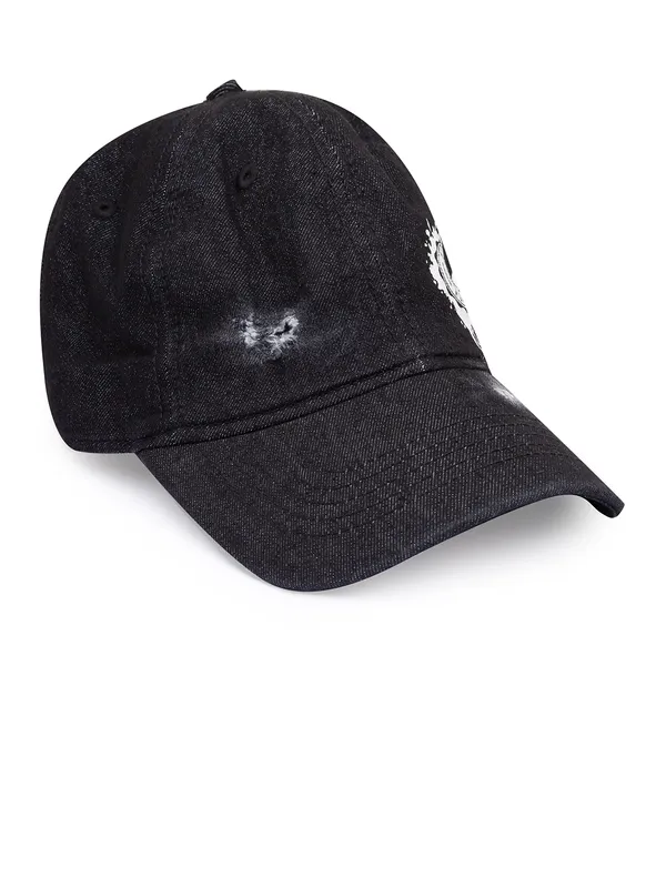 Being Human Men Black Denim Caps