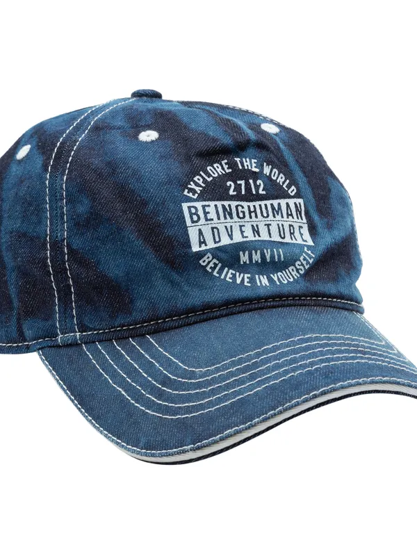 Being Human Men Blue Denim Caps