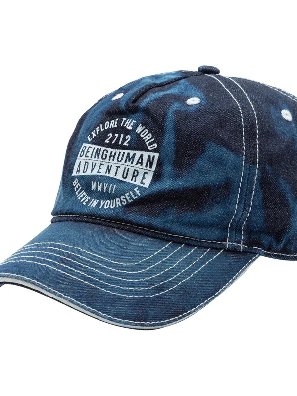 Being Human Men Blue Denim Caps