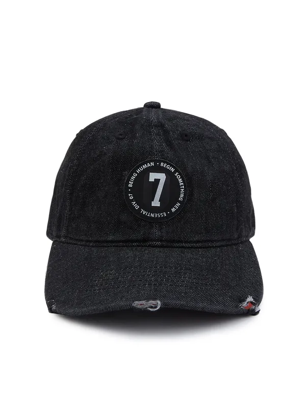 Being Human Clothing Unisex  Caps-Black Denim