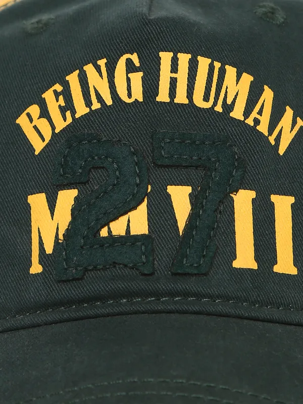 Being Human Accessories Caps-Dk Green/Yellow