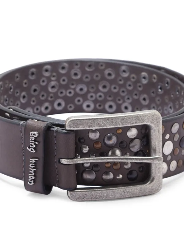 Being Human Men Grey Belts