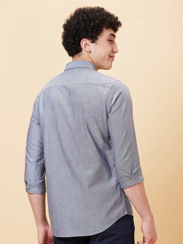 Being Human Men Slim Fit Shirts-Black