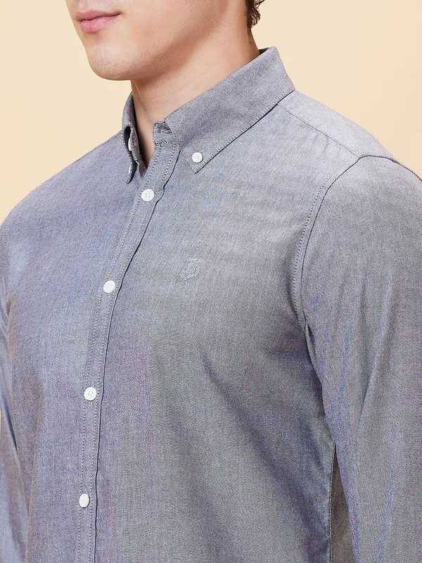 Being Human Men Slim Fit Shirts-Black