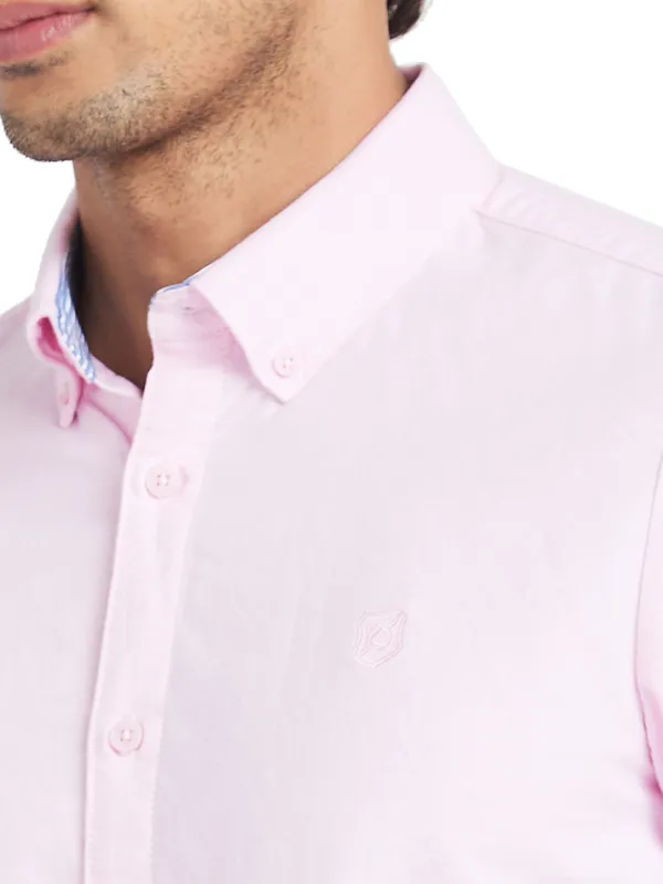 Pink collared shirts hotsell