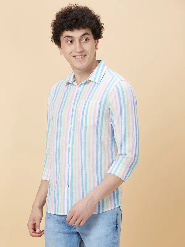 Being Human Men Slim Fit Shirts-Multicolor