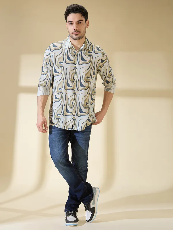 Being Human Clothing Mens-Top Shirts Blue