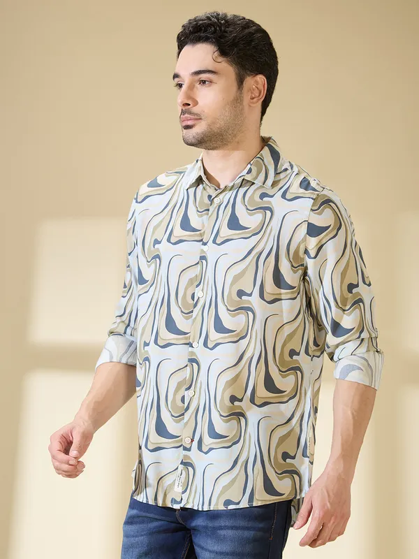 Being Human Clothing Mens-Top Shirts Blue