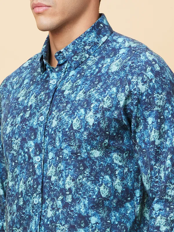 Being Human Mens-Top Shirts Deep Ocean