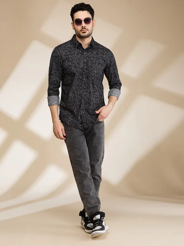 Being Human Mens-Top Shirts Black
