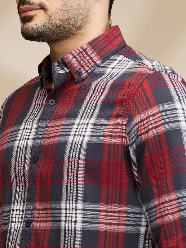 Being Human Clothing Mens-Top Shirts Red Navy