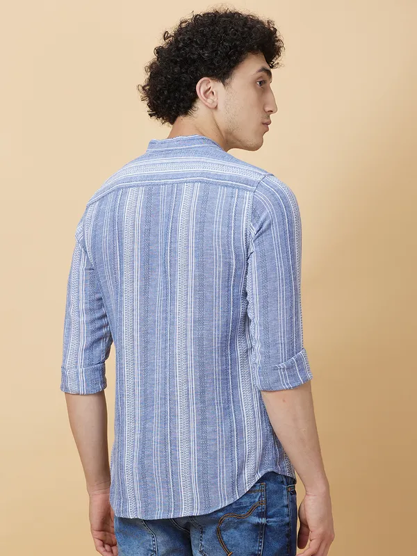 Being Human Clothing Mens-Top Shirts Ice Blue