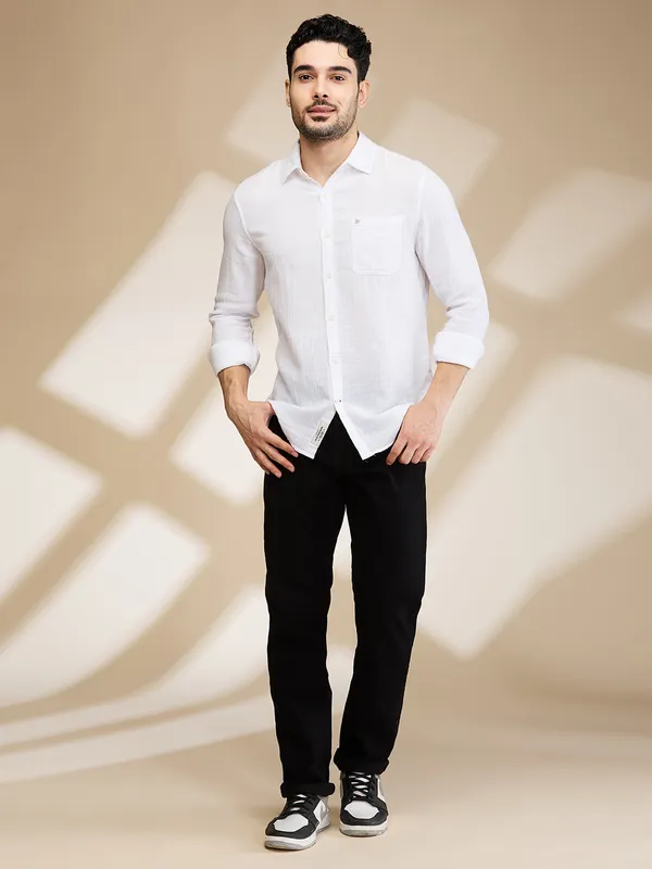 Being Human Clothing Mens-Top Shirts White