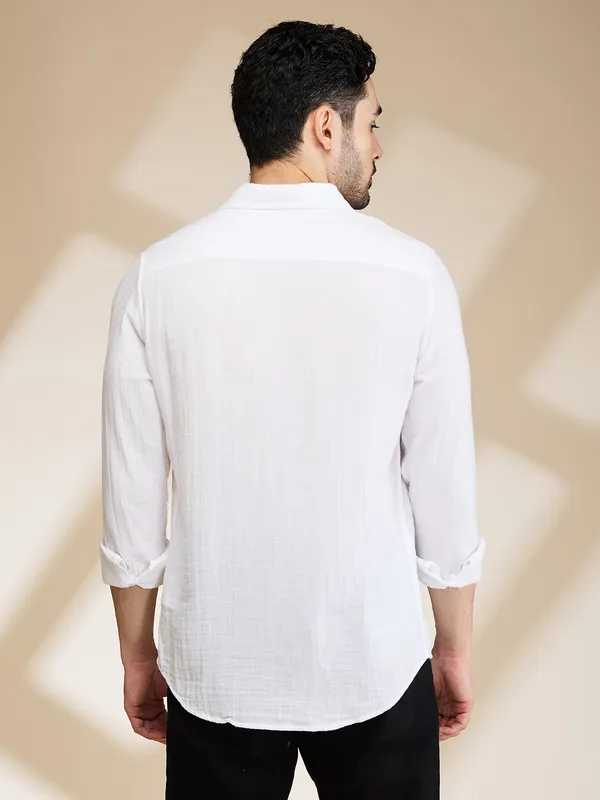 Being Human Clothing Mens-Top Shirts White