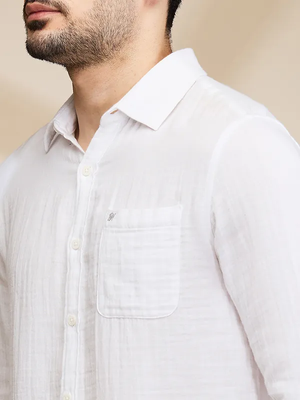 Being Human Clothing Mens-Top Shirts White