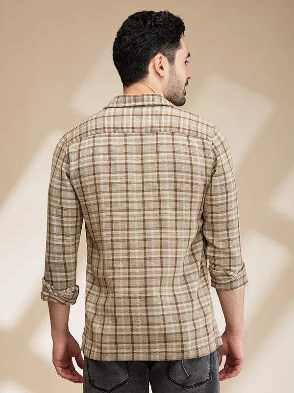 Being Human Clothing Mens-Top Shirts Olive Stone