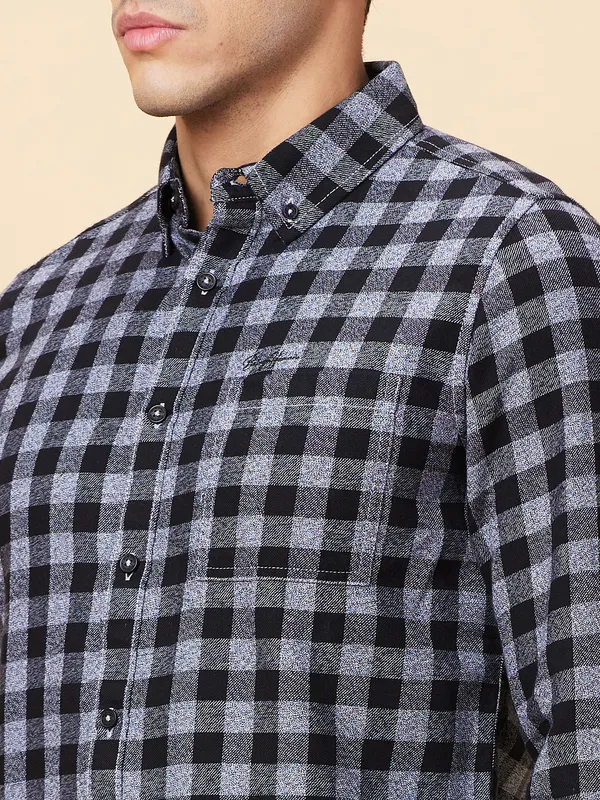 Being Human Clothing Mens-Top Shirts Black White