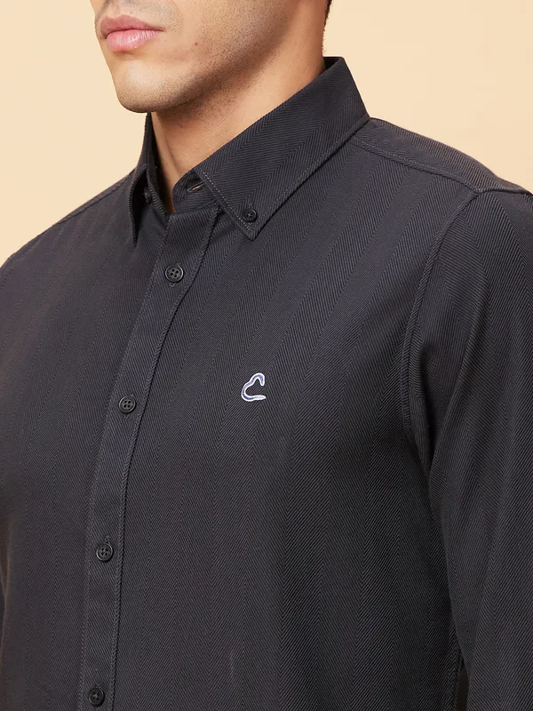 Being Human Clothing Mens-Top Shirts Charcoal