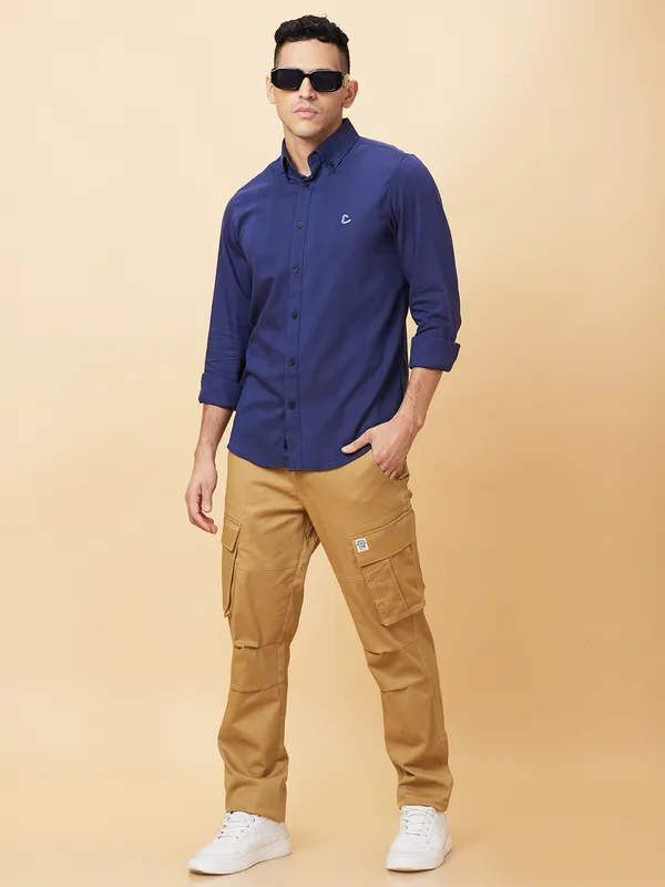 Being Human Clothing Mens-Top Shirts Navy
