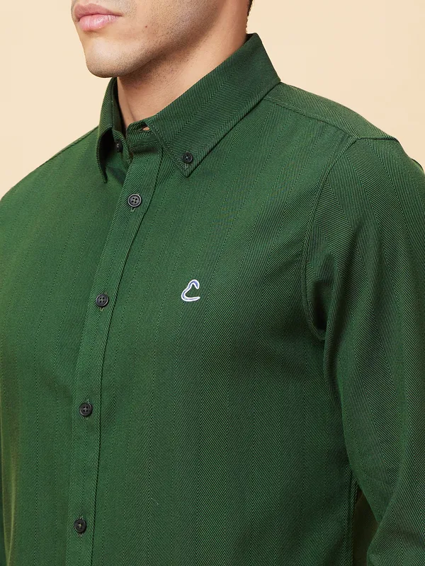 Being Human Clothing Mens-Top Shirts Olive