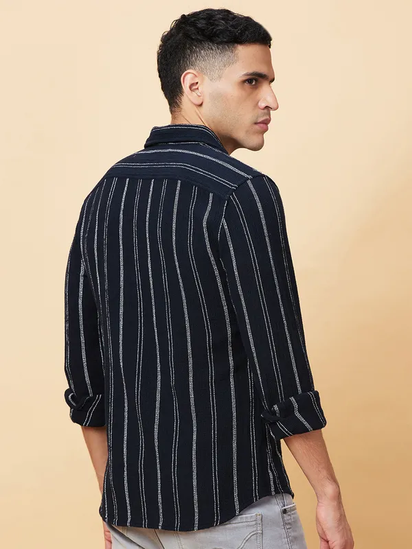 Being Human Clothing Mens-Top Shirts Black White