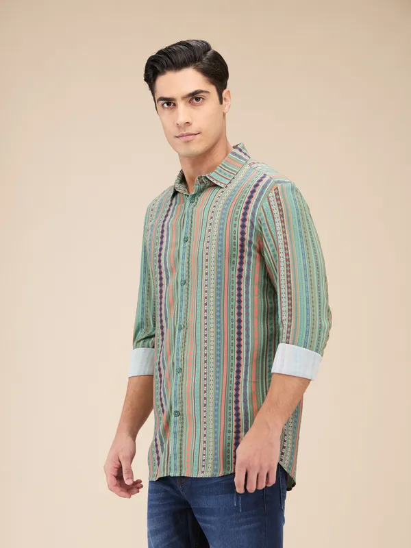 Being Human Mens-Top Shirts Fern Green