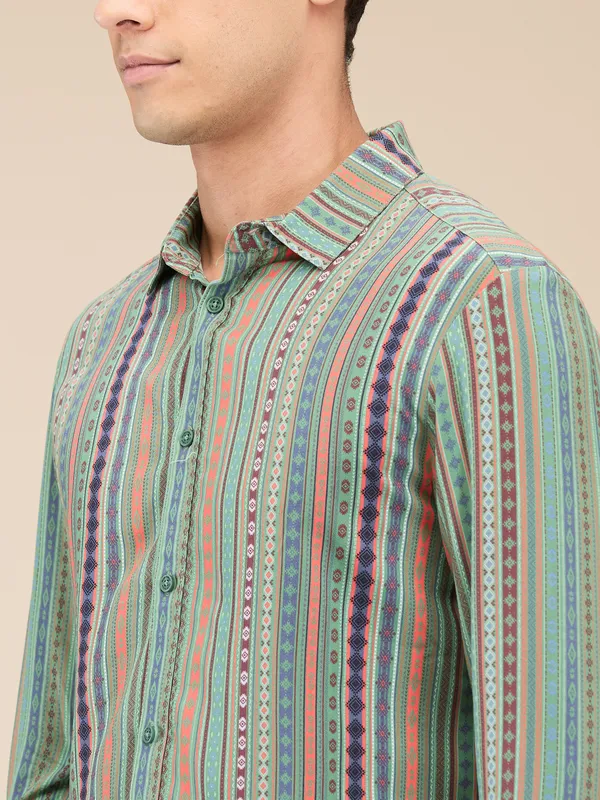 Being Human Mens-Top Shirts Fern Green