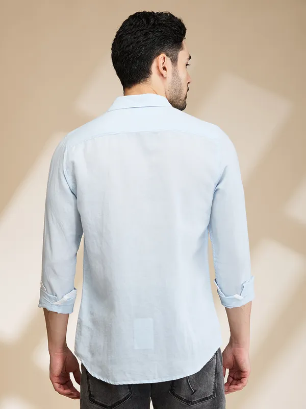 Being Human Mens-Top Shirts Sky