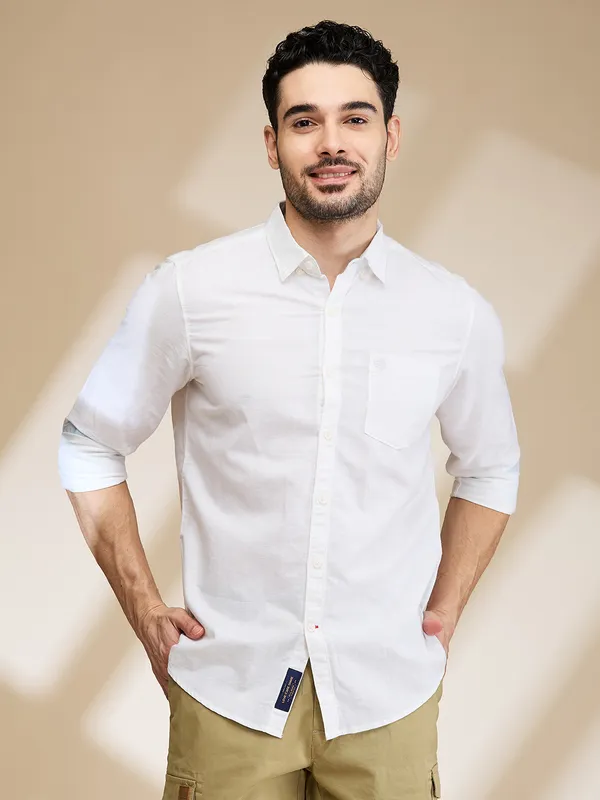 Being Human Mens-Top Shirts White