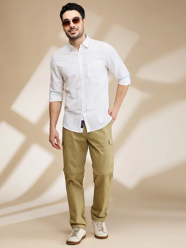 Being Human Mens-Top Shirts White