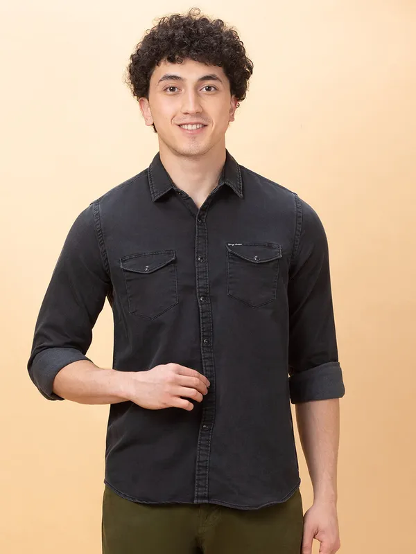 Being Human Clothing Mens-Top Shirts Black