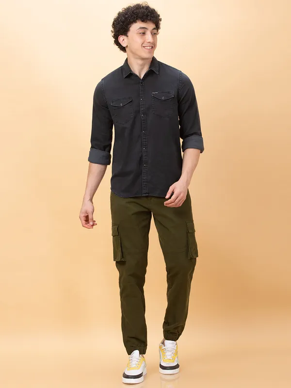 Being Human Clothing Mens-Top Shirts Black