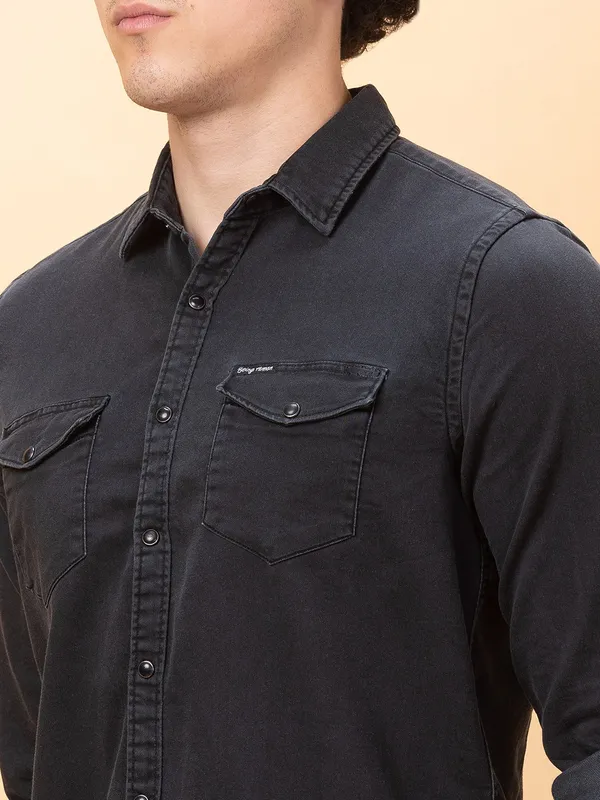 Being Human Clothing Mens-Top Shirts Black