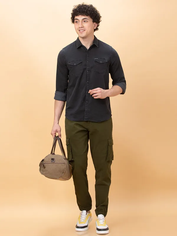 Being Human Clothing Mens-Top Shirts Black