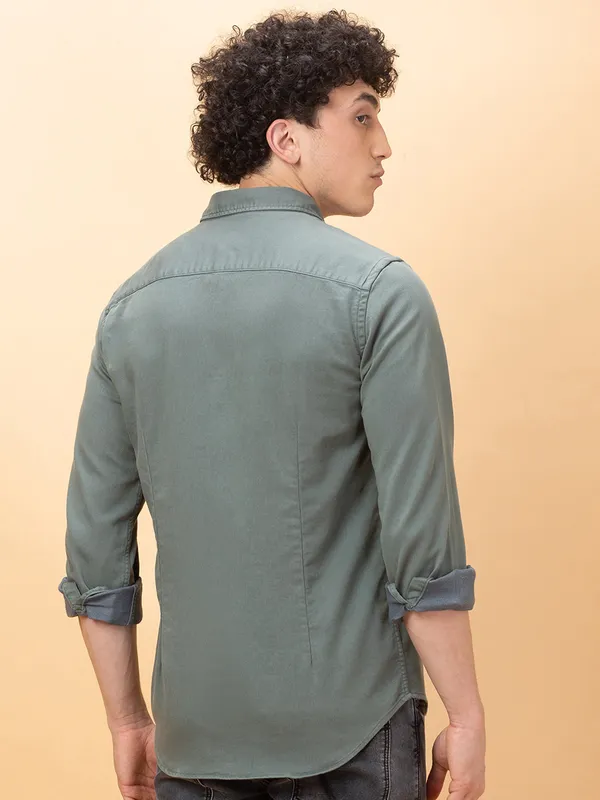 Being Human Clothing Mens-Top Shirts Green