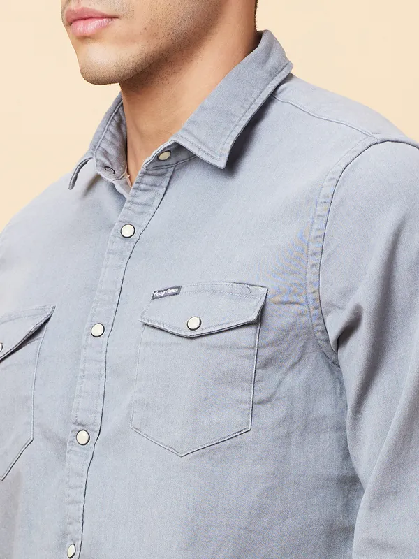 Being Human Clothing Mens-Top Shirts Grey