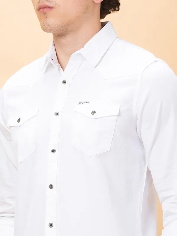 Being Human Mens-Top Shirts White