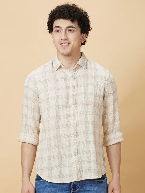 Being Human Clothing Mens-Top Shirts Cream