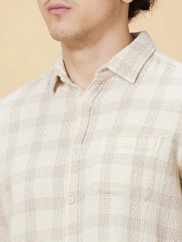 Being Human Clothing Mens-Top Shirts Cream