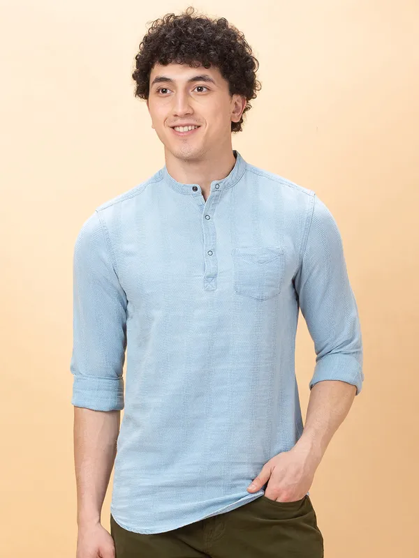 Being Human Clothing Mens-Top Shirts Blue