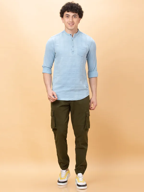 Being Human Clothing Mens-Top Shirts Blue