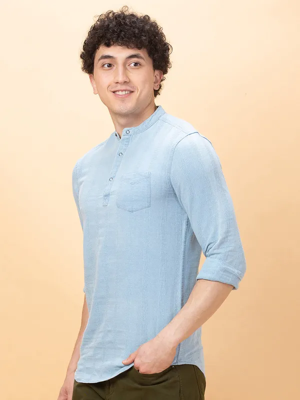 Being Human Clothing Mens-Top Shirts Blue