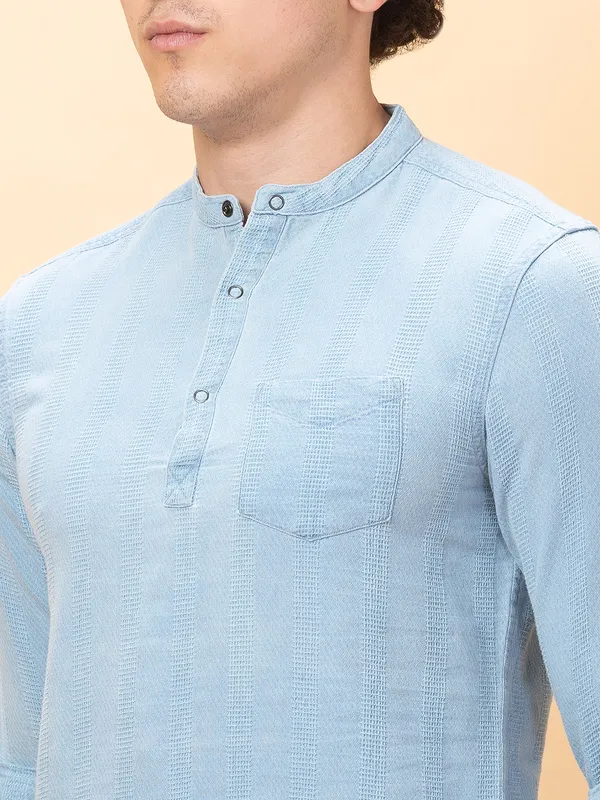 Being Human Clothing Mens-Top Shirts Blue
