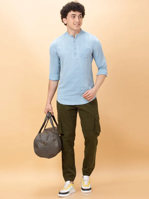 Being Human Clothing Mens-Top Shirts Blue