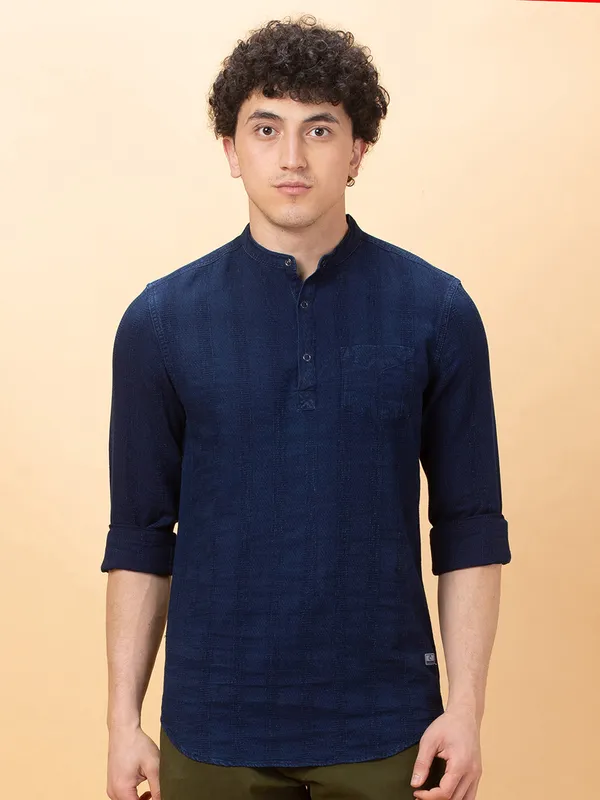 Being Human Clothing Mens-Top Shirts Dk.Navy