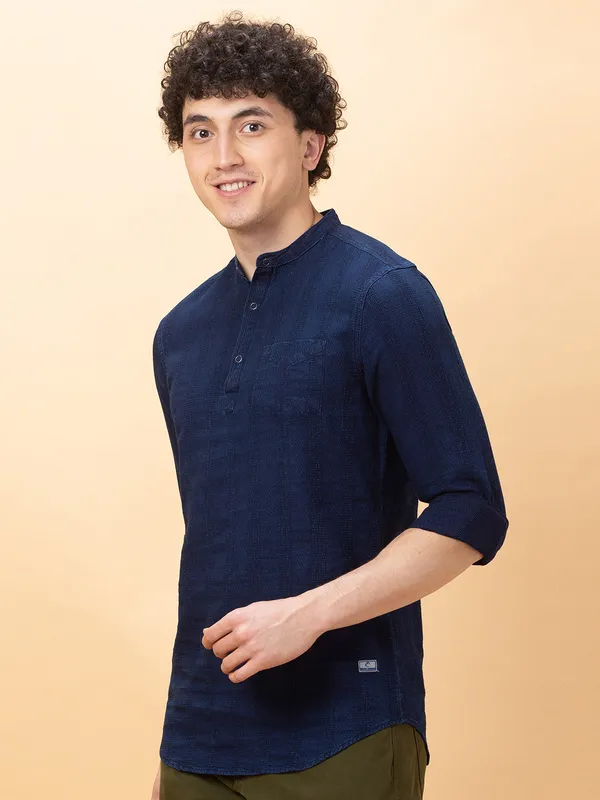 Being Human Clothing Mens-Top Shirts Dk.Navy