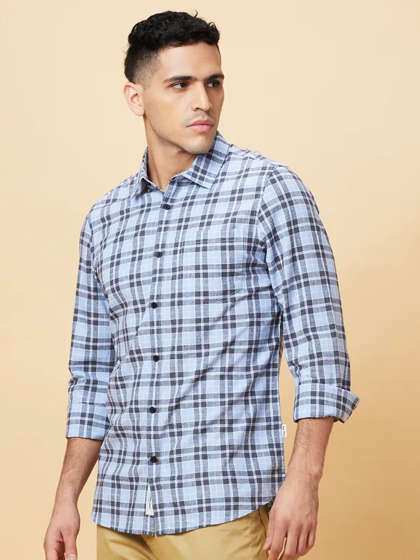 Being Human Mens-Top Shirts Blue